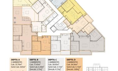 Departamento 3 AMBIENTES en Santos Lugares