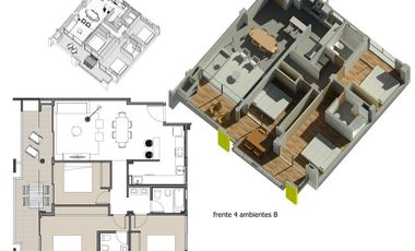 Venta de Departamento 4 ambientes en Wilde