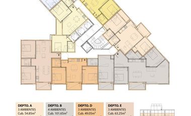 Departamento 2 AMBIENTES en Santos Lugares