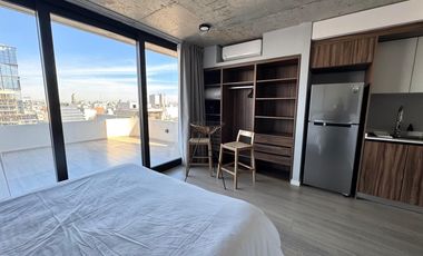VENTA Monoambiente con balcon terraza a estrenar-Amoblado y equipado- Palermo Hollywood