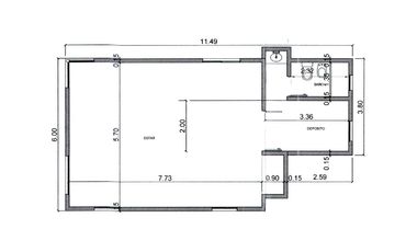 Casa de 1 dormitorio en dos terrenos y pileta  en Country Club Logaritmo