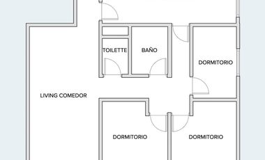 Venta departamento 4 ambientes con balcón en Wilde