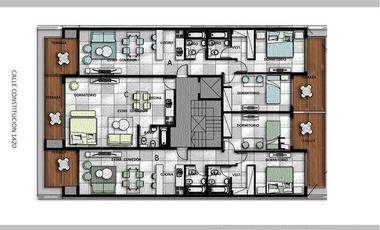 San Fernando, venta 100% EN PESOS!!, en obra, Financiacion, monoambiente c/balcon y parrilla