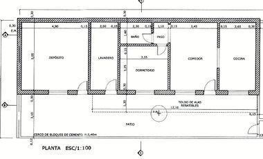 VENTA - Casa de 1 dormitorio con patio, interna única - Villa Gobernador Gálvez. APTO CRÉDITO.