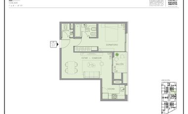 Departamento 2 ambientes en venta en San Isidro