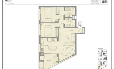 Departamento 3 ambientes en venta en San Isidro