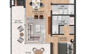 Departamento en venta monoambiente