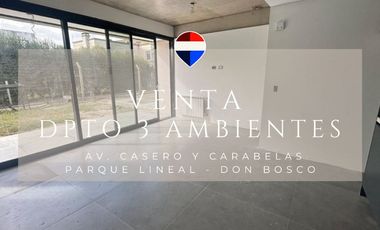 VENTA DPTO 3 AMB CON PATIO- COCHERA PARQUE LINEAL
