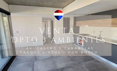 VENTA DPTO 3 AMB CON  COCHERA PARQUE LINEAL