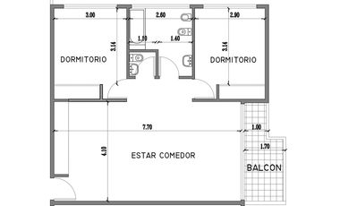 Departamento de 3 ambientes con balcón- cochera opcional- FINANCIACIÓN - En Venta