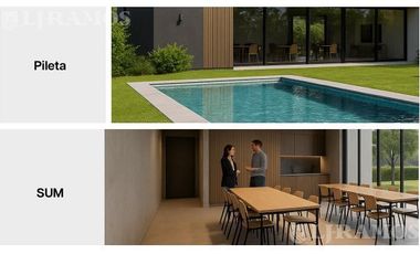 Townhouse de dos dormitorios en venta con jardin y parrilla