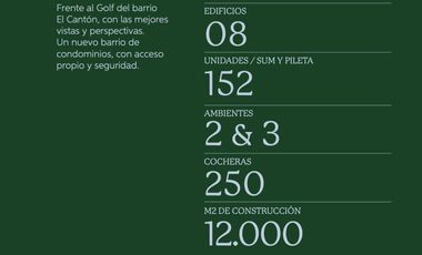 Venta Departamento 3 ambientes o en El Canton