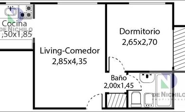 Alquiler Departamento 2 amb. en Belgrano 123, Apto Profesional, Ramos Mejia
