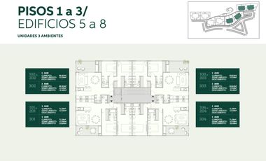 Departamento de 3 ambientes con balcón terraza y parrilla –El canton