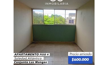 Se arrienda apartamento piso 4 Conjunto los mangos - soledad