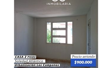Se arrienda casa 2 pisos urbanización los campanos