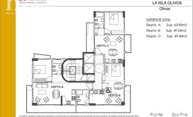 Departamento - Olivos en alquiler 2 ambientes