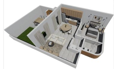 Housing Parque-Duplex, venta, un dormitorio, patio, Docta