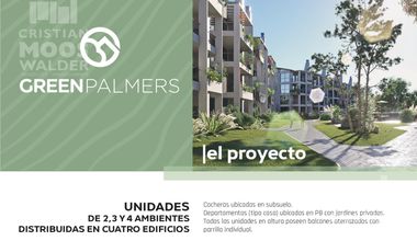 Departamento 2 ambientes en venta GREEN PALMERS