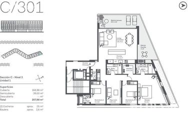 Departamento en venta en Nordelta
