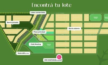 Terreno en  venta en Ibarlucea financiados