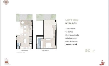 Departamento tipo loft en Renta Arcos Vallarta (Privada Paris)