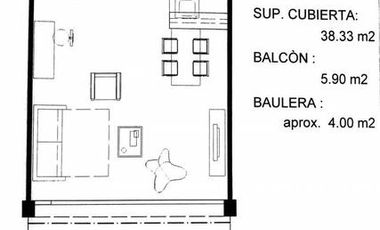 Departamento San Martin al 1800