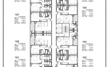 Departamento 3 ambientes en venta en San Isidro