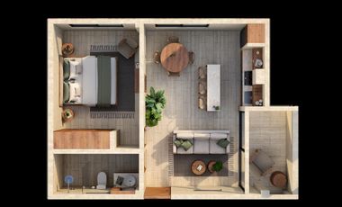 Departamento en Mahahual  | Vistas al Caribe y terrazas con alberca privada