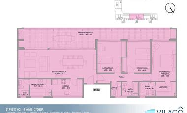 Depto Venta  4 AMB  DEP. Vilago   balcón corrido - cochera y baulera - PREMIUM-NORDELTA-