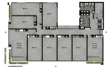 Oficina en venta Centro Rosario Equipada
