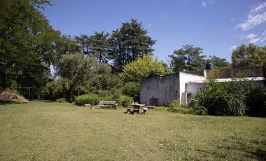 Amplio y arbolado terreno con casa