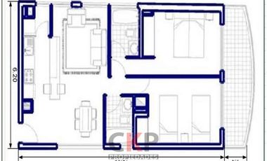 Departamento en Venta en Metro Cerro Blanco / Av Recoleta