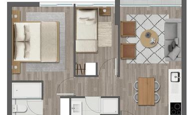 Departamento en Venta en Santiago Centro, Parque Almagro, Condor