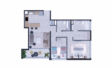 Departamento en Venta en METRO INES DE SUAREZ / POCURO