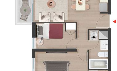Departamento en Venta en Zenteno / Metro Parque OHiggins