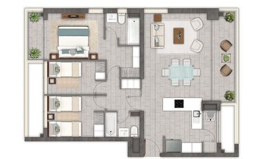 Departamento en Venta en Av. Membrillar. Edificio Focus Center