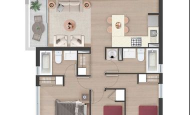 Departamento en Venta en Zenteno / Metro Parque OHiggins