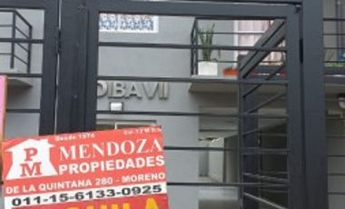VENDO O PERMUTO POR CASA CON TERRENO REGIO DEPARTAMENTOEN MORENO CENTRO EDIFICIO MADIBA VII