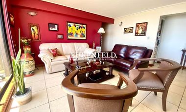 Recreo, Viña del Mar. Departamento con vista despejada al mar.