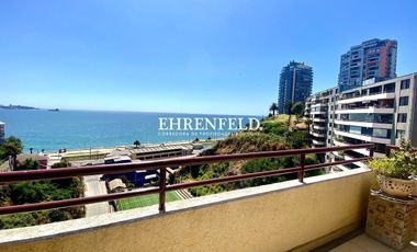 Recreo, Viña del Mar. Departamento con vista despejada al mar.