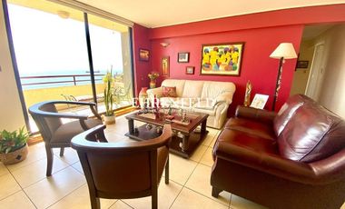 Recreo, Viña del Mar. Departamento con vista despejada al mar.