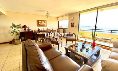 Recreo, Viña del Mar. Departamento con vista despejada al mar.