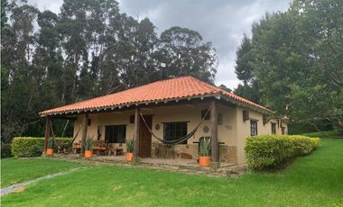 ARRIENDO CASA CAMPESTRE UN NIVEL SIN MUEBLES - VILLA DE LEYVA