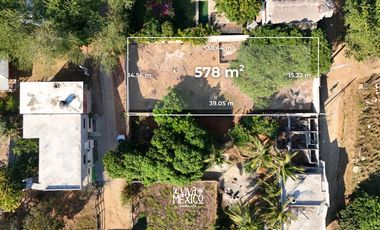 Terreno en Punta Zicatela, Puerto Escondido, Oaxaca