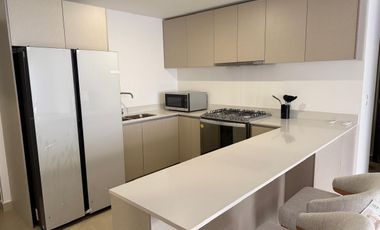 Departamento con jardin AMUEBLADO Y EQUIPADO Torre Gaia 2 La Rioja Colinas del Huajuco  Monterrey