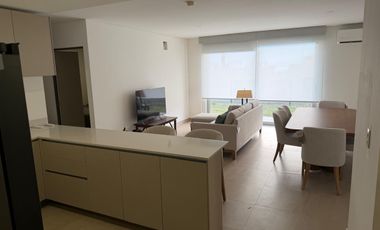 Departamento con jardin AMUEBLADO Y EQUIPADO Torre Gaia 2 La Rioja Colinas del Huajuco  Monterrey