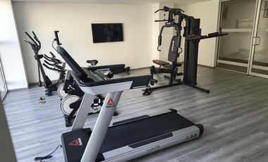 Departamento con jardin AMUEBLADO Y EQUIPADO Torre Gaia 2 La Rioja Colinas del Huajuco  Monterrey