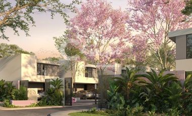 Casa de 2 pisos, 3 recamaras en privada en Conkal Yucatan  Entrega inmediata