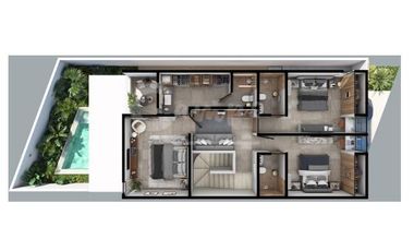 Casa de 2 pisos, 3 recamaras en privada en Conkal Yucatan  Entrega inmediata